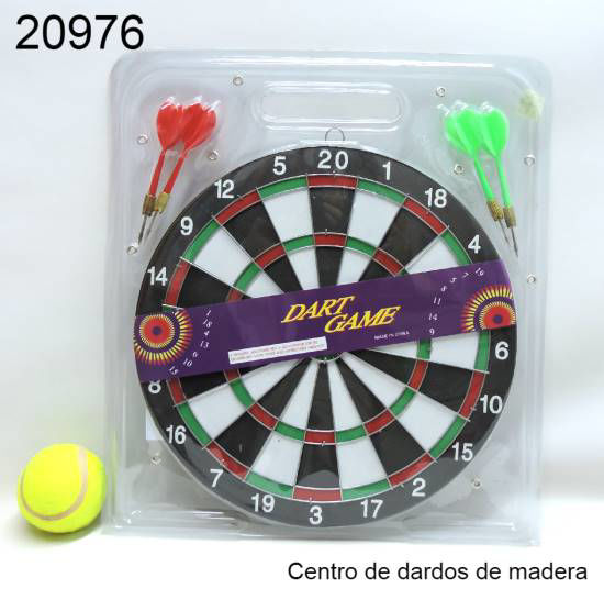 Imagen de CENTRO DE DARDOS DE MADERA 29 CM 11.25